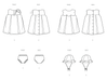 Butterick sewing pattern 7086 Toddlers' Dresses, Panties and Hat from Jaycotts Sewing Supplies