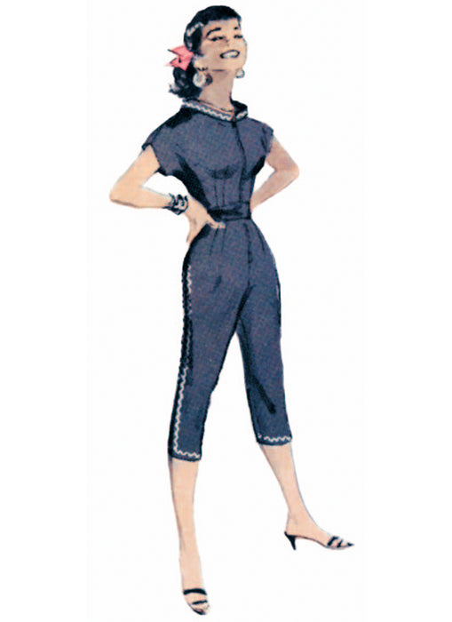 Butterick sewing pattern 7090 Misses' Coverall and Overskirt from Jaycotts Sewing Supplies