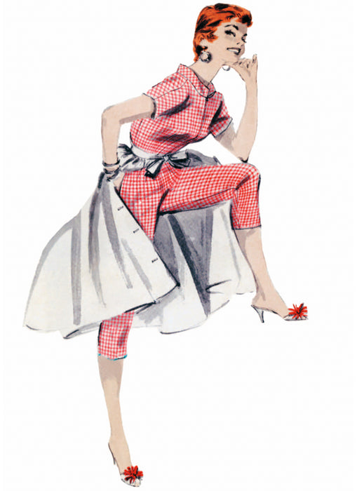 Butterick sewing pattern 7090 Misses' Coverall and Overskirt from Jaycotts Sewing Supplies
