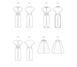 Butterick sewing pattern 7090 Misses' Coverall and Overskirt from Jaycotts Sewing Supplies