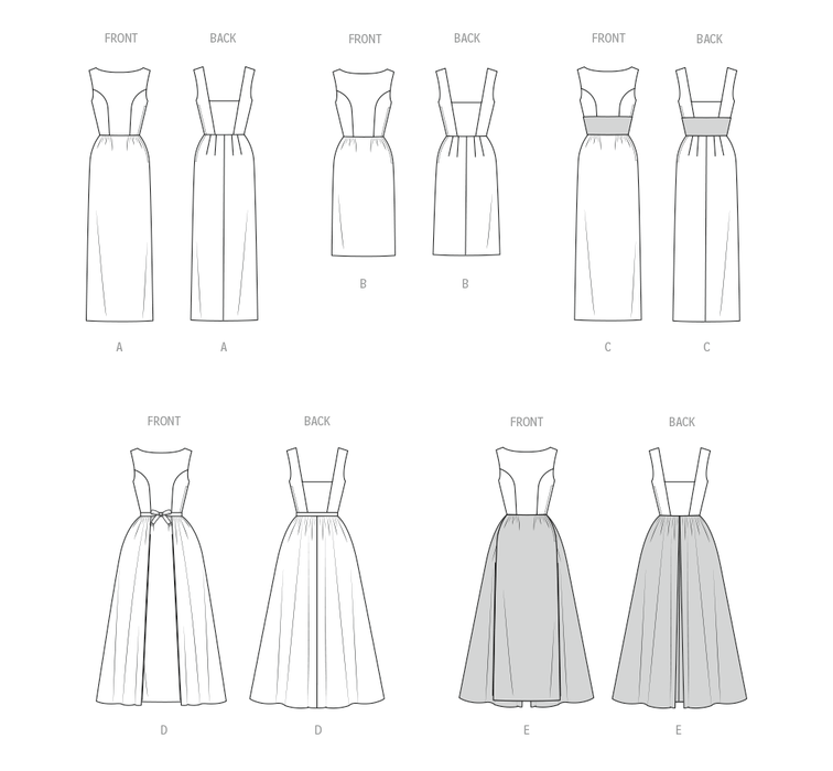 Butterick sewing pattern 7092 Misses' Evening Dresses from Jaycotts Sewing Supplies
