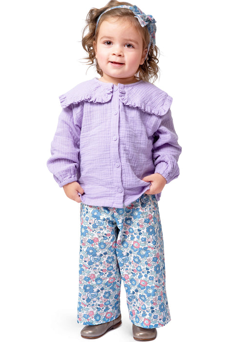 Burda style sewing pattern 9202 Babies Trousers from Jaycotts Sewing Supplies