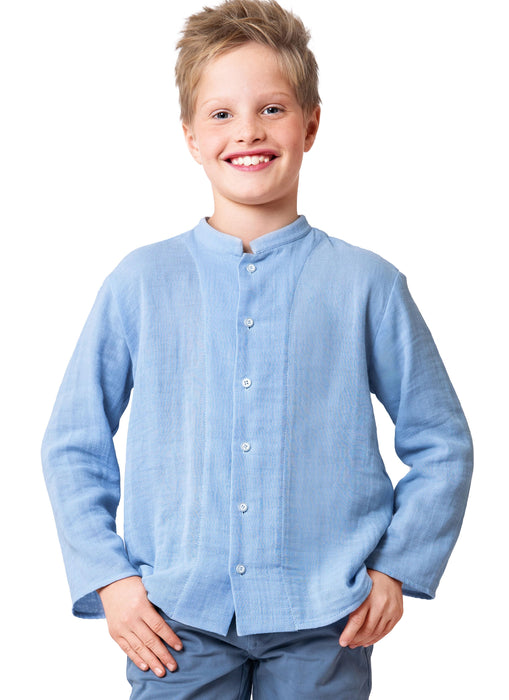 Burda style sewing pattern 9209 Boy's Shirt from Jaycotts Sewing Supplies
