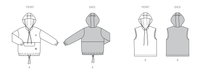 Burda style sewing pattern 9213 | Boy's Sweatshirt from Jaycotts Sewing Supplies