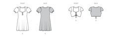 Burda style sewing pattern 9214 Dress and Shirt from Jaycotts Sewing Supplies