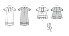 Burda Style Pattern 9221 Babies Christening Dresses from Jaycotts Sewing Supplies