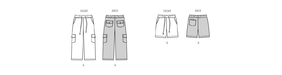 Burda Style 9224 Children's Cargo Pants Pattern from Jaycotts Sewing Supplies