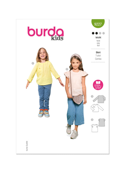 Burda Style Pattern 9227 Children's Shirt from Jaycotts Sewing Supplies