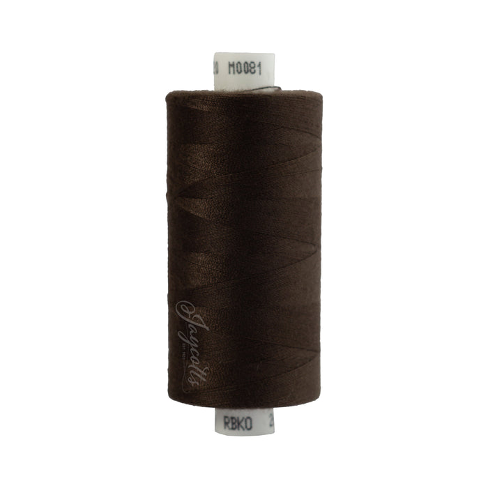 Moon Thread, Dark Brown, 1000 yard reels 99p from Jaycotts Sewing Supplies