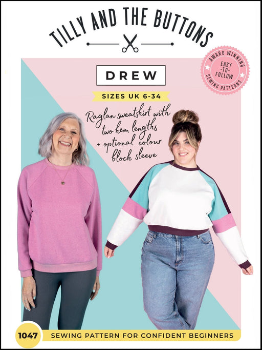 Tilly and The Buttons Drew Sweatshirt Pattern from Jaycotts Sewing Supplies
