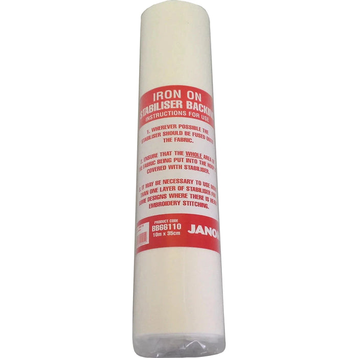 10m Roll Iron On stabilizer 35cm wide from Jaycotts Sewing Supplies