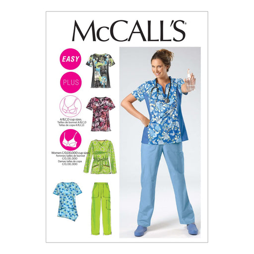 M6473 Misses'/Women's Medical Scrubs from Jaycotts Sewing Supplies