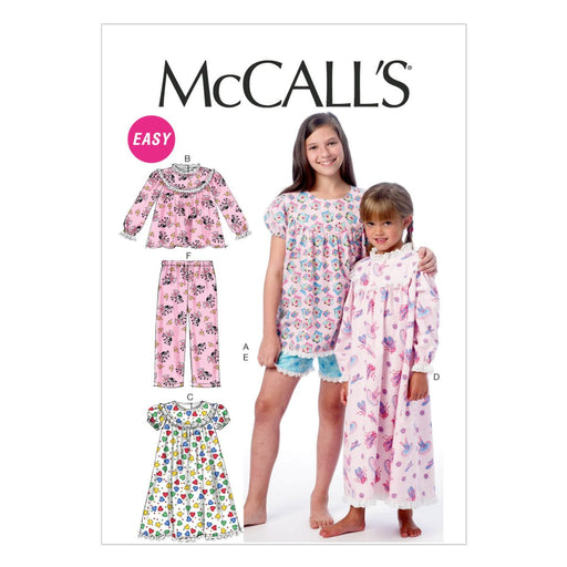 M6831 Girls' Sleepwear | Easy from Jaycotts Sewing Supplies