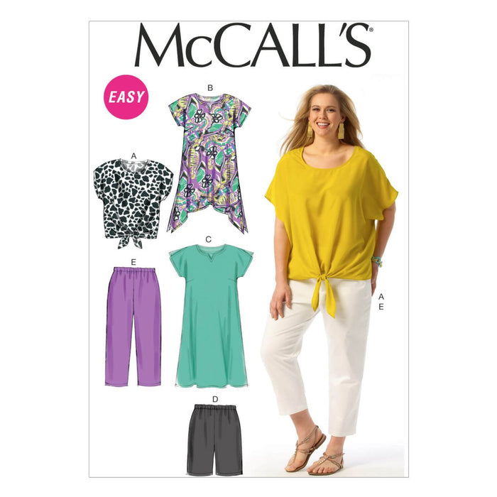 M6971 Women's Top, Tunic, Dress, Shorts and Pants | Easy from Jaycotts Sewing Supplies