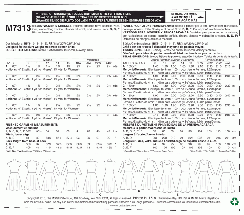 M7330 Misses' Button-Up Romers and Jumpsuits from Jaycotts Sewing Supplies