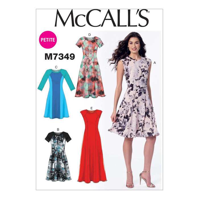 M7349 Misses'/petite Fit and Flare dress from Jaycotts Sewing Supplies