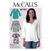 M7357 Misses' Banded Tops with Yoke from Jaycotts Sewing Supplies