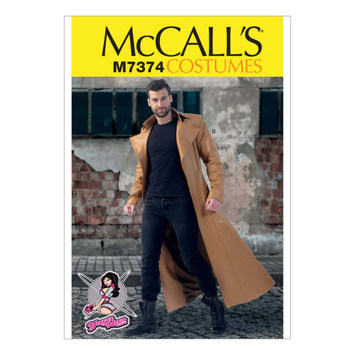 M7374 Yaya Han Mens Collared and Seamed Coats from Jaycotts Sewing Supplies