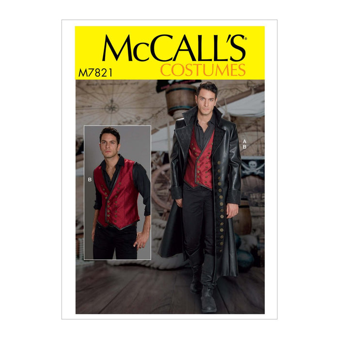 McCall's Sewing Pattern 7821 Men's Costume from Jaycotts Sewing Supplies