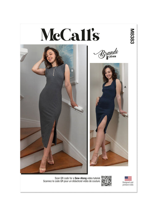 McCall's sewing pattern 8383 Misses' Knit Dresses by Brandi Joan from Jaycotts Sewing Supplies