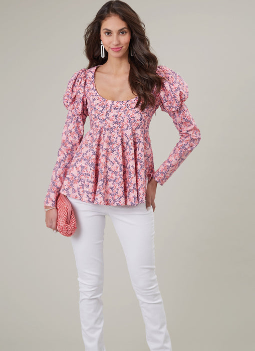 McCall's sewing pattern 8386 Misses' Tops from Jaycotts Sewing Supplies