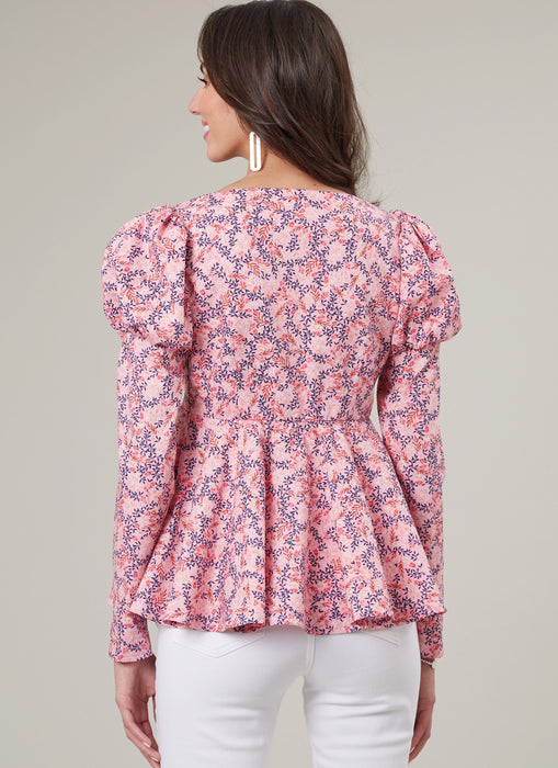 McCall's sewing pattern 8386 Misses' Tops from Jaycotts Sewing Supplies