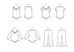 McCall's sewing pattern 8394 Toddlers' Knit Bodysuits and Pants from Jaycotts Sewing Supplies
