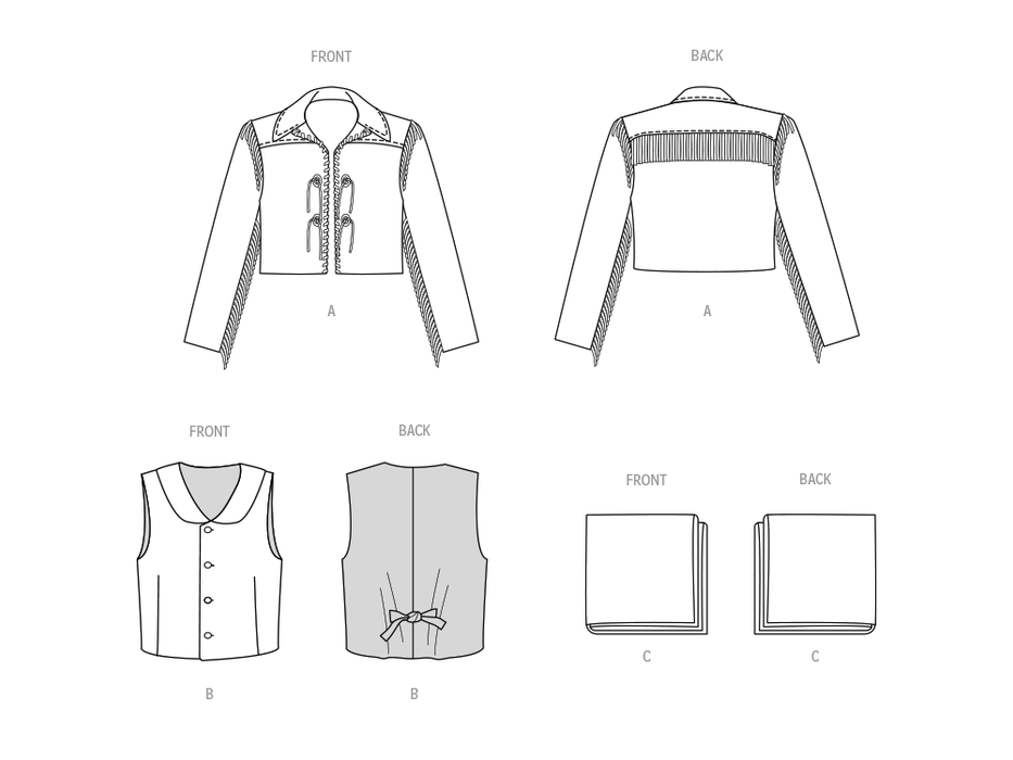 McCall's sewing pattern 8399 Men's Costumes from Jaycotts Sewing Supplies