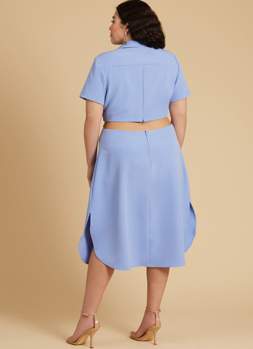 McCall's sewing pattern 8404 Knotted shirt dress from Jaycotts Sewing Supplies