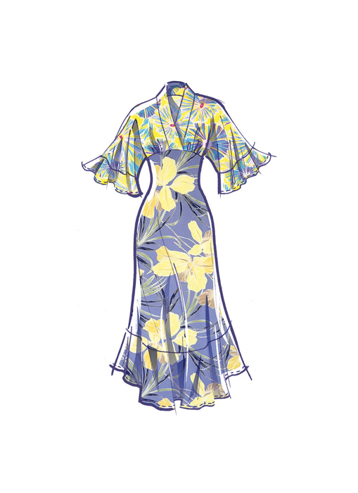 McCall's sewing pattern 8406 Empire Waist Dress from Jaycotts Sewing Supplies