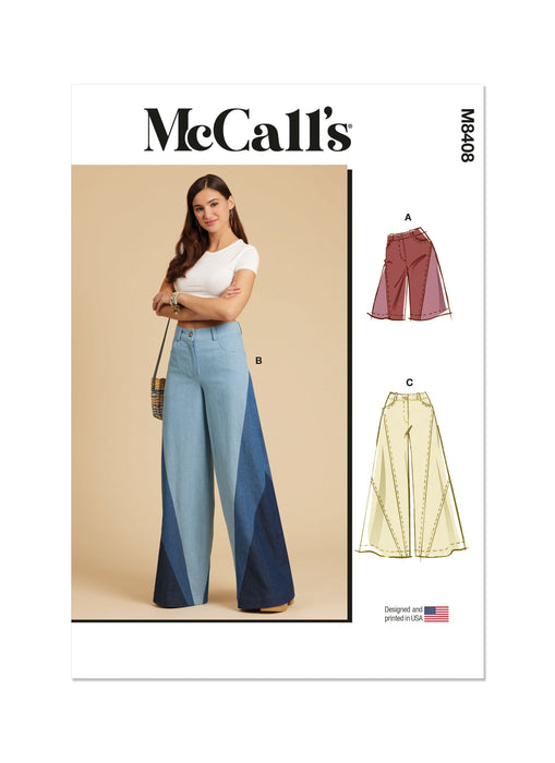 McCall's sewing pattern 8408 Shorts and Trousers from Jaycotts Sewing Supplies