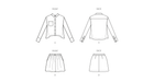 McCall's sewing pattern 8410 Shirt and Mini Skirt by Brandi Joan from Jaycotts Sewing Supplies