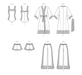McCall's sewing pattern 8411 Bodysuit, Robe, Shorts and Pants from Jaycotts Sewing Supplies