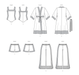 McCall's sewing pattern 8412 Women's Bodysuit, Robe, Shorts and Pants from Jaycotts Sewing Supplies