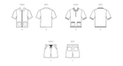 McCall's sewing pattern 8414 Men's Shirts and Shorts from Jaycotts Sewing Supplies