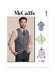 McCall's sewing pattern 8415 Men's Waistcoat, Shirts and Tie from Jaycotts Sewing Supplies