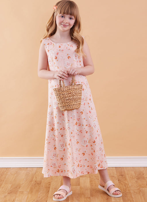McCall's sewing pattern 8418 Girls' Dress in Two Lengths from Jaycotts Sewing Supplies