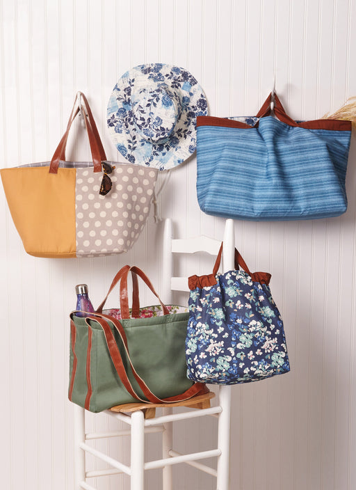 McCall's sewing pattern 8419 Tote Bags and Hat from Jaycotts Sewing Supplies