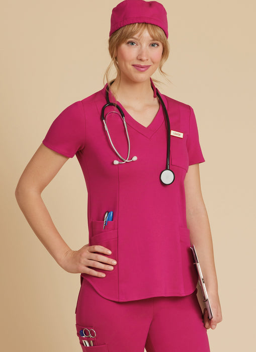 McCall's sewing pattern 8421 Knit Scrub Tops, Pants, Jogger and Cap from Jaycotts Sewing Supplies