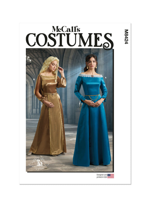McCall's sewing pattern 8424 Medieval Dress costume from Jaycotts Sewing Supplies