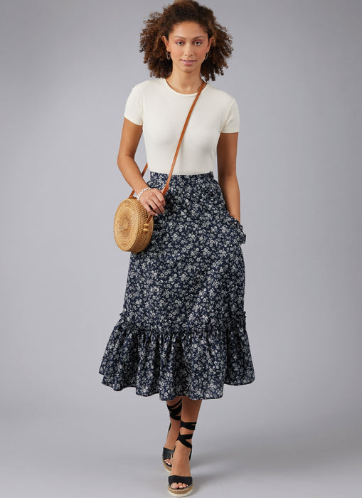 McCall's sewing pattern M8429 Misses' Top and Skirt by Laura Ashley from Jaycotts Sewing Supplies