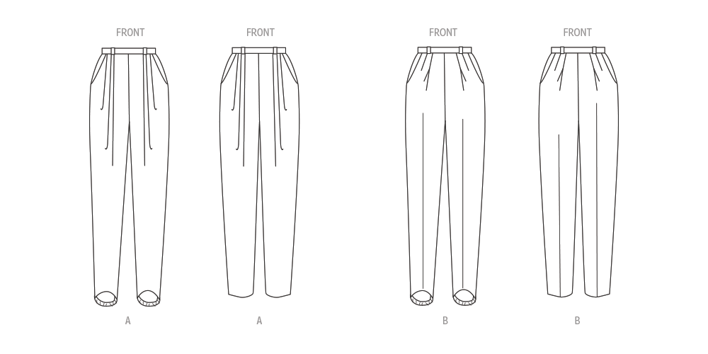 McCall's sewing pattern M8432 Misses' Pants from Jaycotts Sewing Supplies