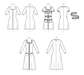 McCall's sewing pattern M8434 Misses' Knit Dresses from Jaycotts Sewing Supplies