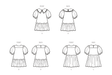 McCall's sewing pattern M8444 Children's and Girls' Dresses from Jaycotts Sewing Supplies