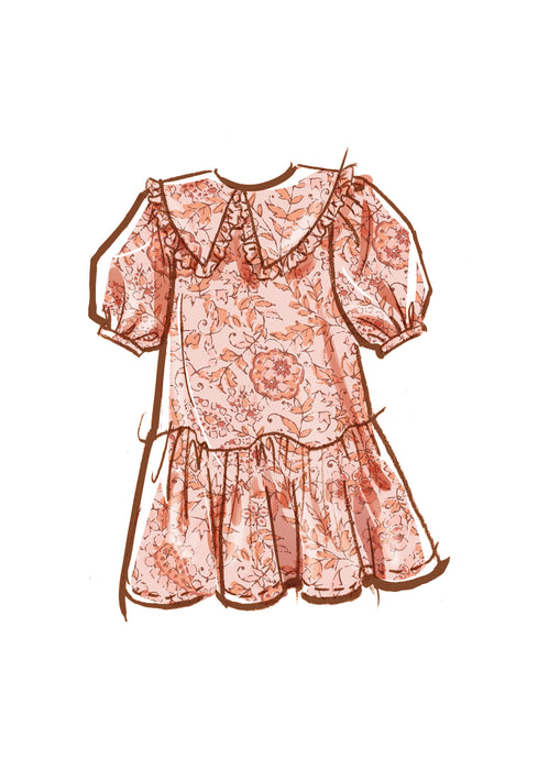 McCall's sewing pattern M8444 Children's and Girls' Dresses from Jaycotts Sewing Supplies