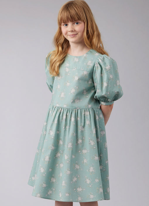 McCall's sewing pattern M8444 Children's and Girls' Dresses from Jaycotts Sewing Supplies