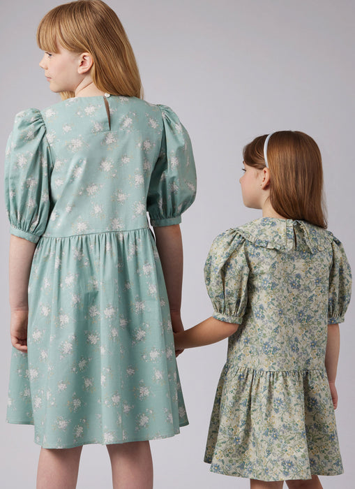 McCall's sewing pattern M8444 Children's and Girls' Dresses from Jaycotts Sewing Supplies
