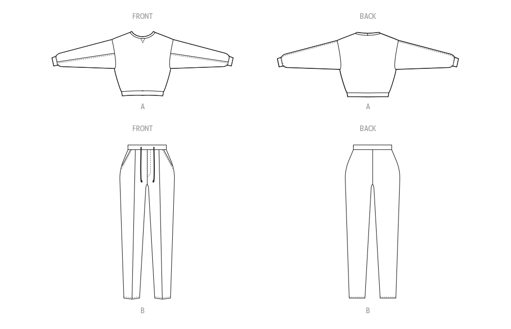 McCall's Sewing Pattern 8447 Knit Top and Pants by Brandi Joan from Jaycotts Sewing Supplies