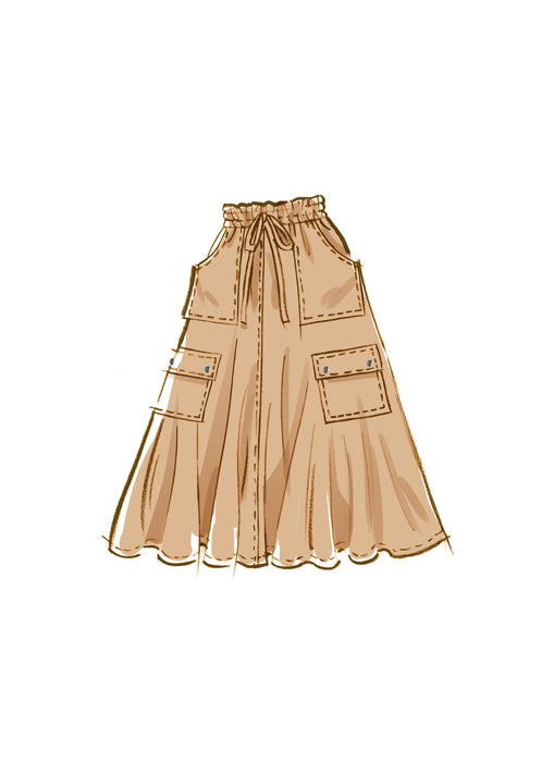 McCall's Sewing Pattern 8452 Skirt In Two Lengths from Jaycotts Sewing Supplies