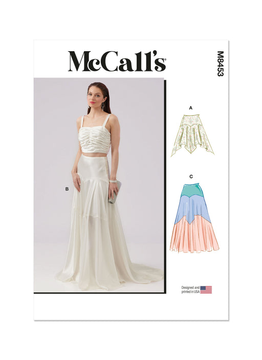 McCall's Sewing Pattern 8453 Skirt In Two Lengths from Jaycotts Sewing Supplies